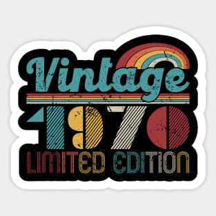 Vintage 1970 LIMITED EDITION Sticker